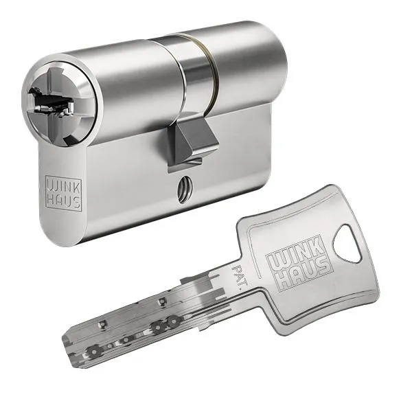 WINKHAUS keyTec N-tra Profilzylinder mit Wendeschlüssel – mechanisches Sicherheitssystem mit patentierter Codierung für Wohn- und Gewerbeobjekte